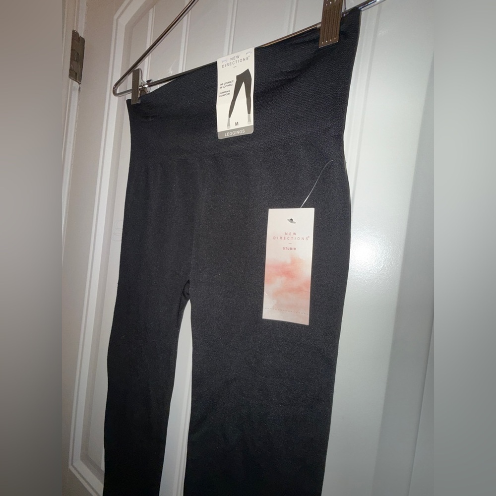 New Directions Dark Gray Leggings - Picture 7 of 9